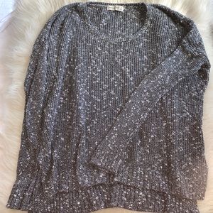Oversized speckled sweater
